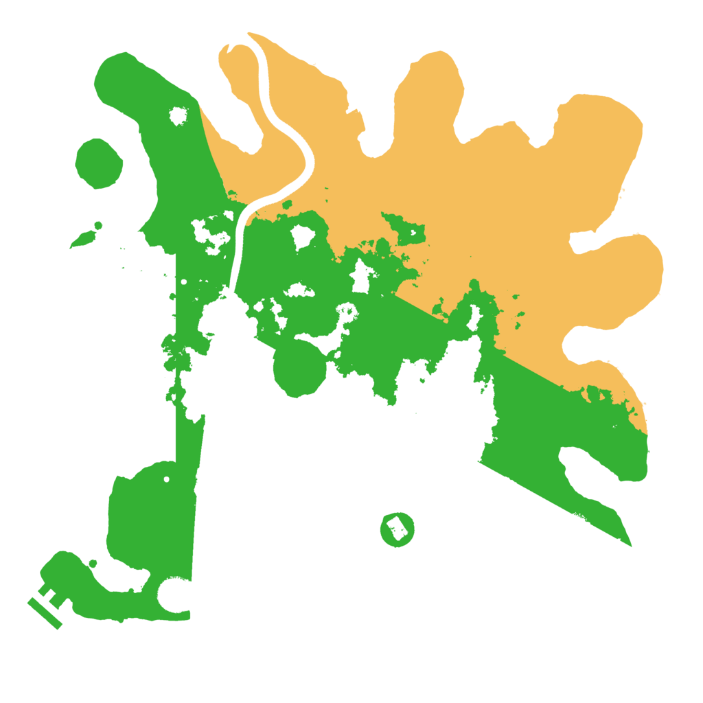 Biome Rust Map: Procedural Map, Size: 3500, Seed: 1584625220