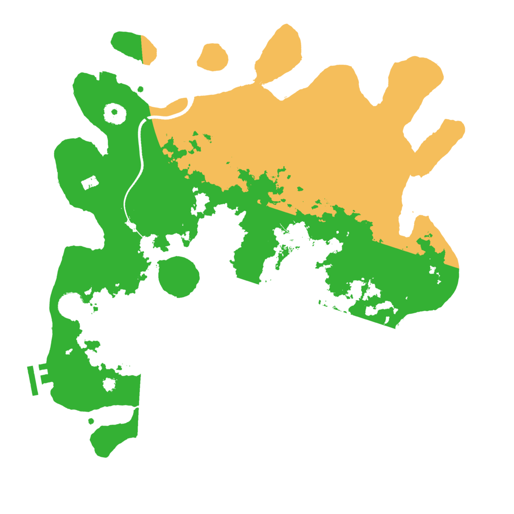 Biome Rust Map: Procedural Map, Size: 3500, Seed: 43251421