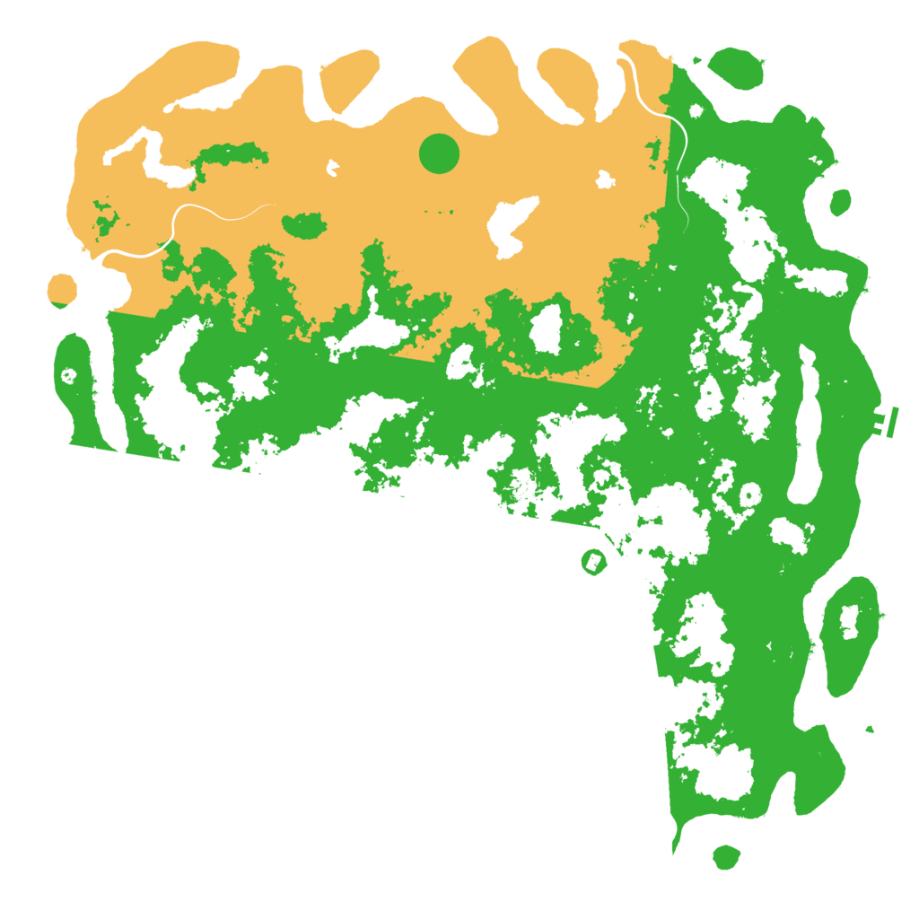 Biome Rust Map: Procedural Map, Size: 6000, Seed: 45288556