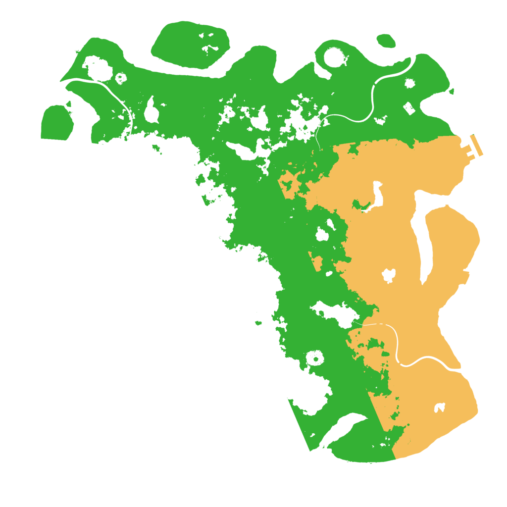 Biome Rust Map: Procedural Map, Size: 4500, Seed: 54265