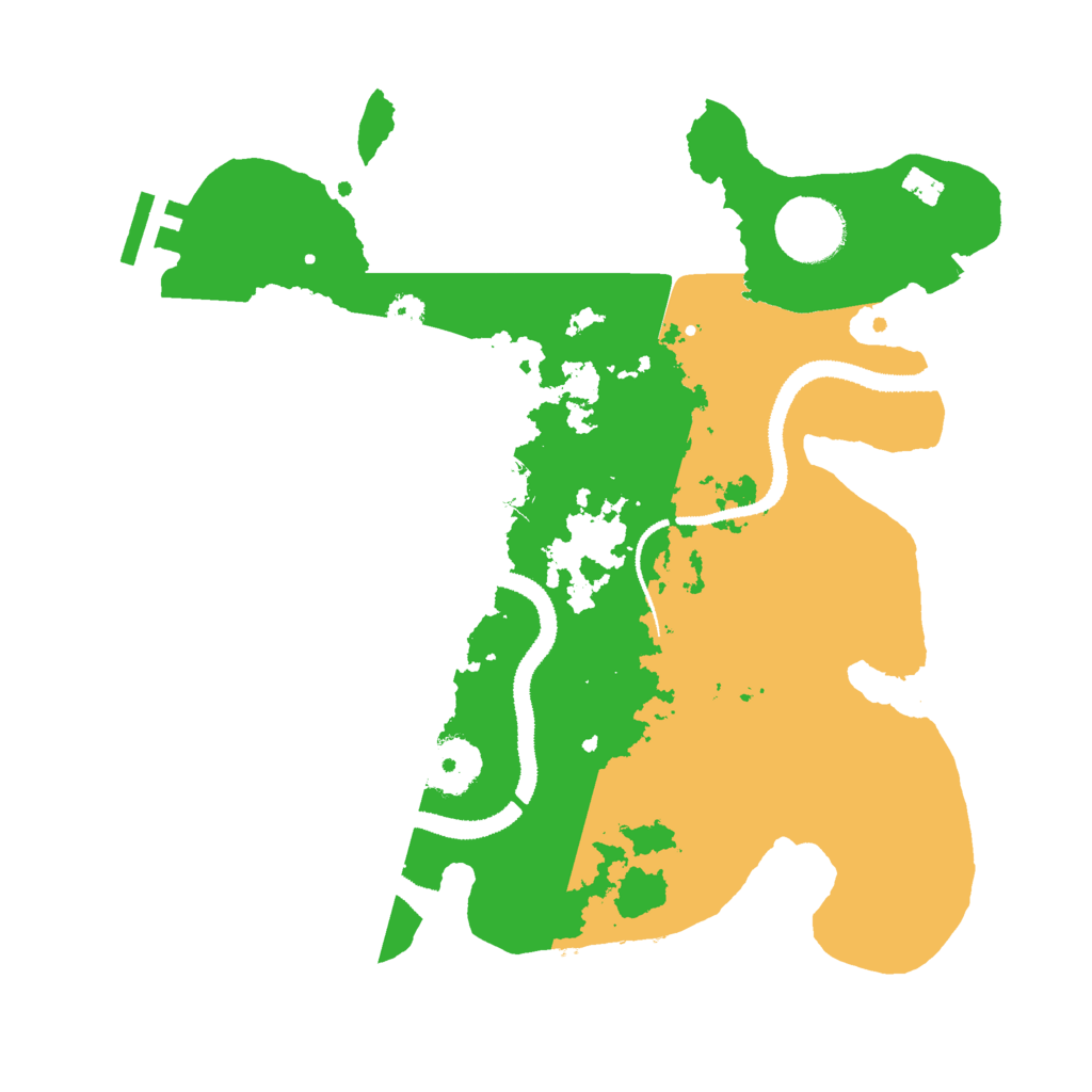 Biome Rust Map: Procedural Map, Size: 3000, Seed: 360