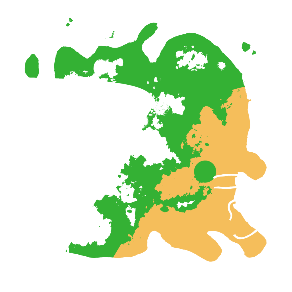 Biome Rust Map: Procedural Map, Size: 3500, Seed: 29374696