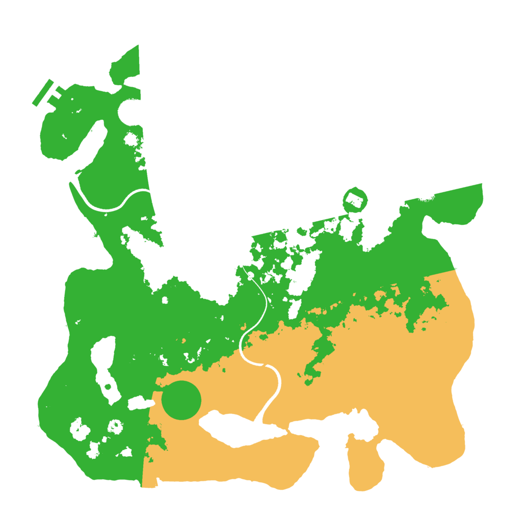 Biome Rust Map: Procedural Map, Size: 3500, Seed: 47885862