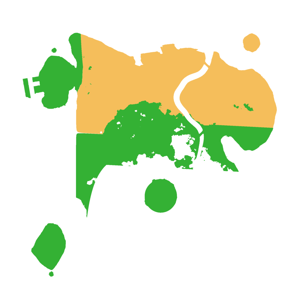 Biome Rust Map: Procedural Map, Size: 2500, Seed: 89048398