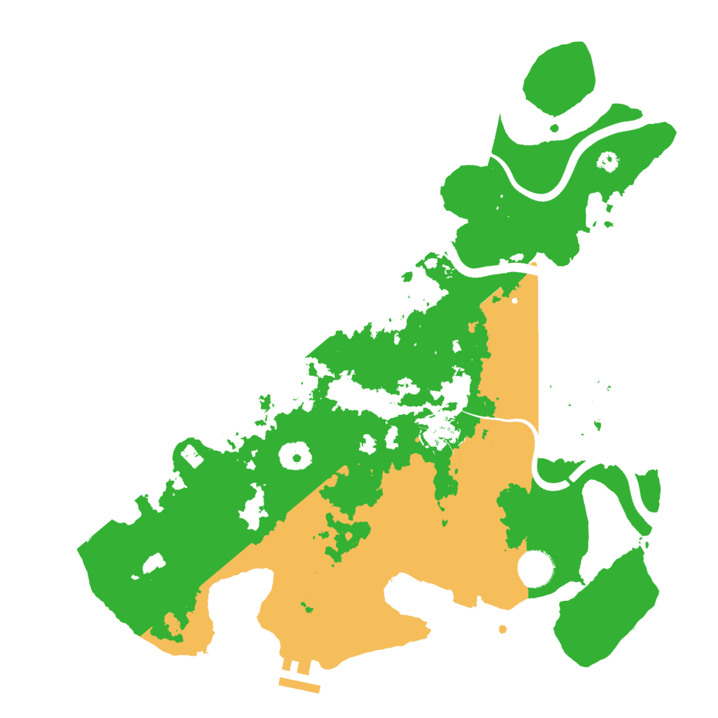 Biome Rust Map: Procedural Map, Size: 3500, Seed: 57203768