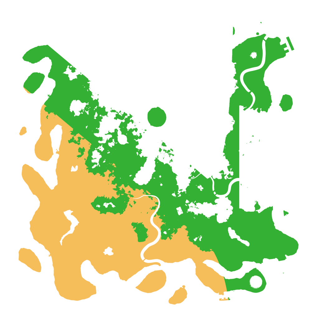 Biome Rust Map: Procedural Map, Size: 4500, Seed: 116270357