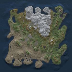 Thumbnail Rust Map: Procedural Map, Size: 4015, Seed: 100001, 18 Monuments