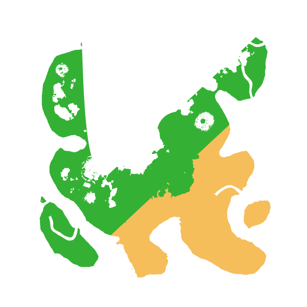 Biome Rust Map: Procedural Map, Size: 2500, Seed: 1339301895