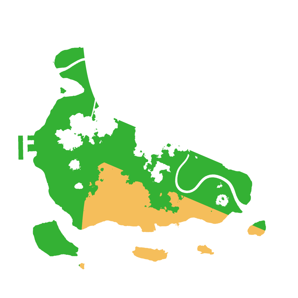 Biome Rust Map: Procedural Map, Size: 2500, Seed: 1122023