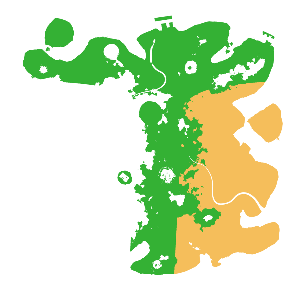 Biome Rust Map: Procedural Map, Size: 3500, Seed: 93437578