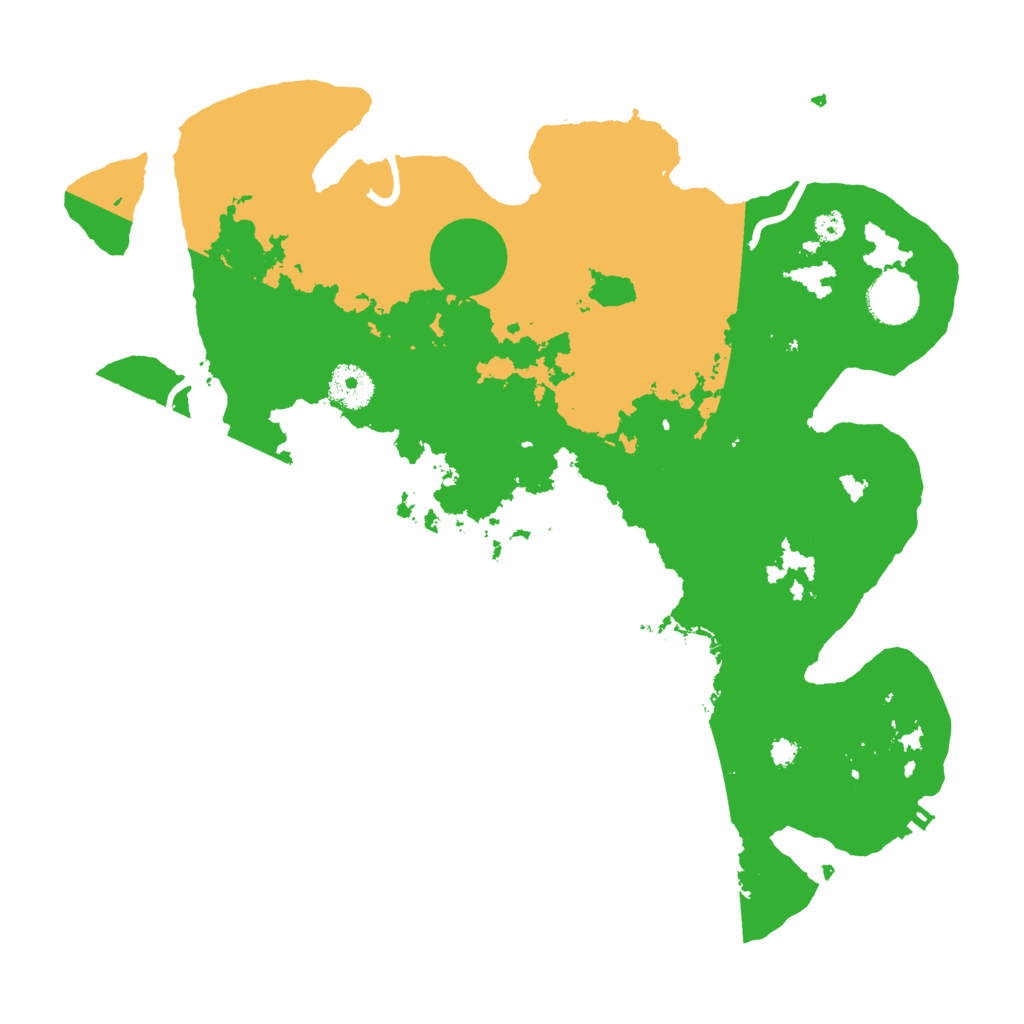 Biome Rust Map: Procedural Map, Size: 3500, Seed: 1256209031