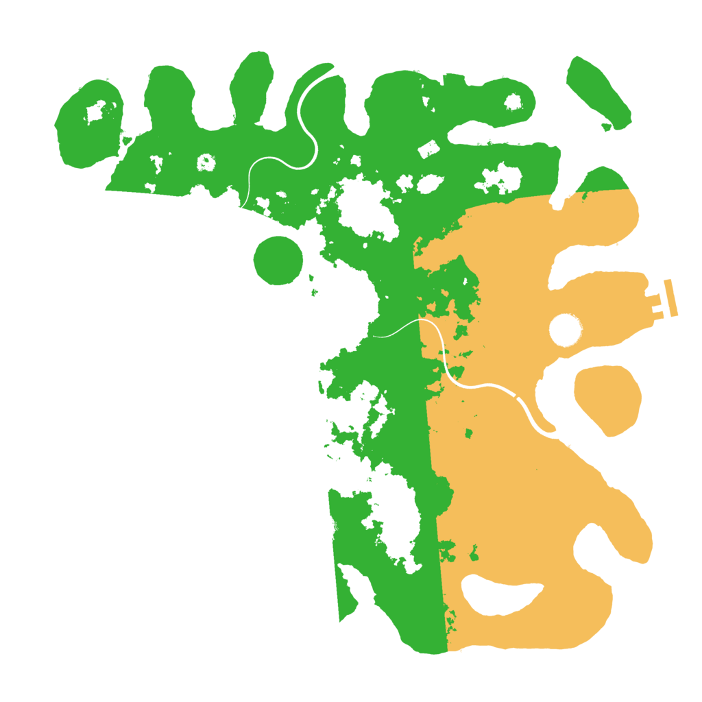 Biome Rust Map: Procedural Map, Size: 3800, Seed: 121532105