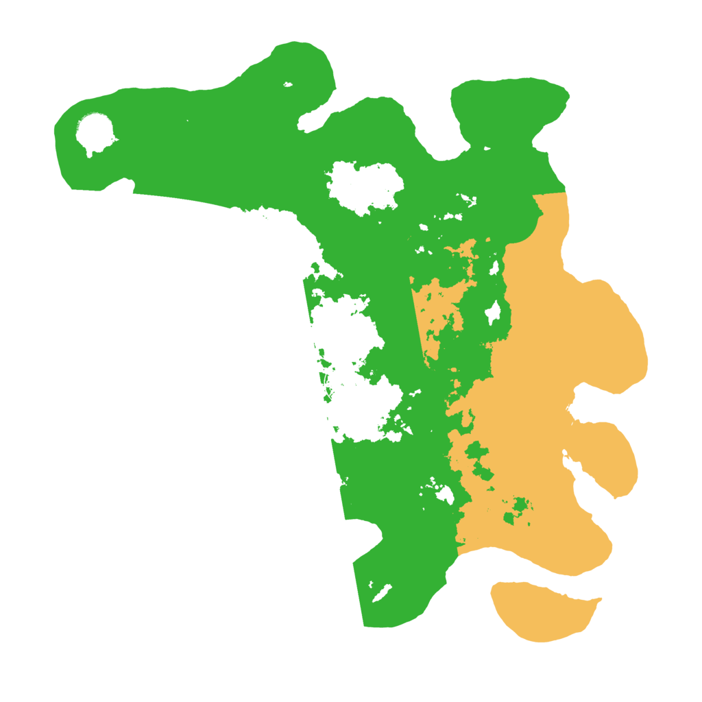 Biome Rust Map: Barren, Size: 3500, Seed: 245345