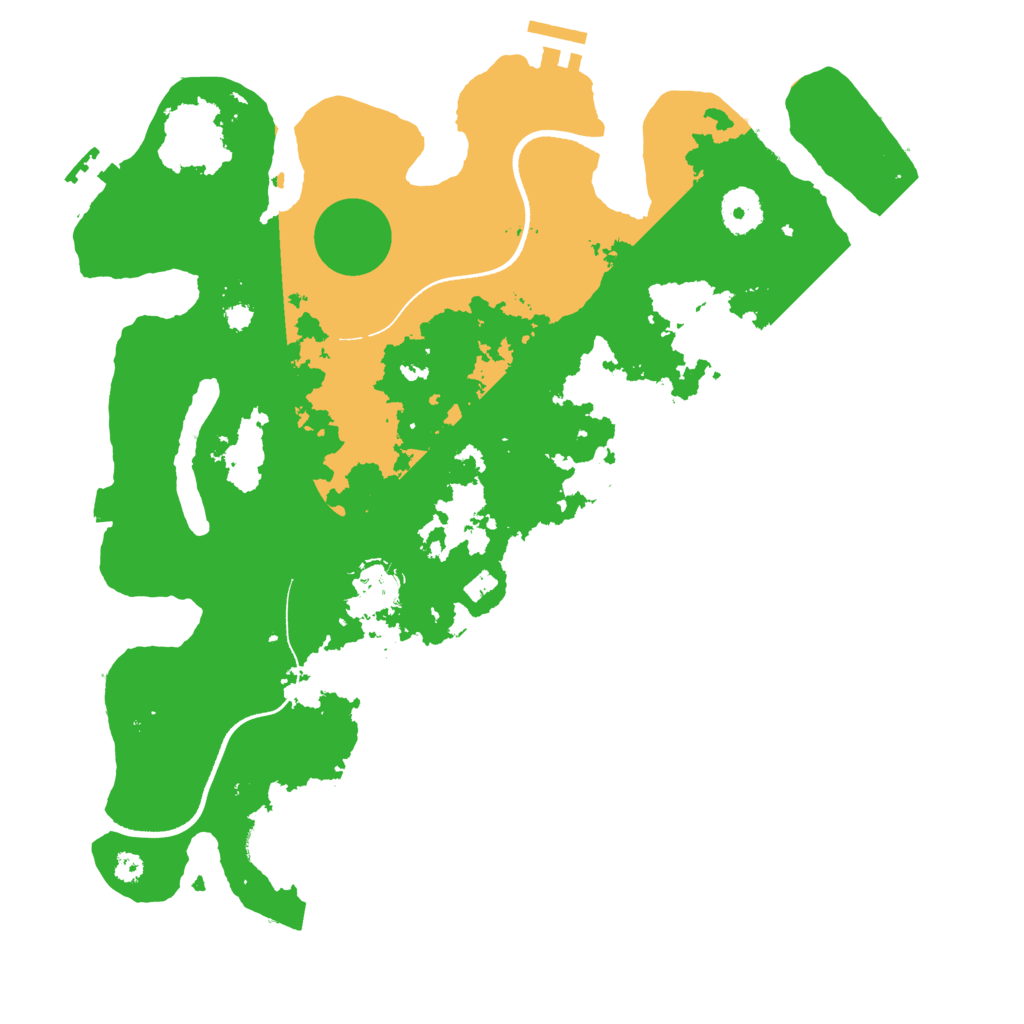 Biome Rust Map: Procedural Map, Size: 3500, Seed: 594297061