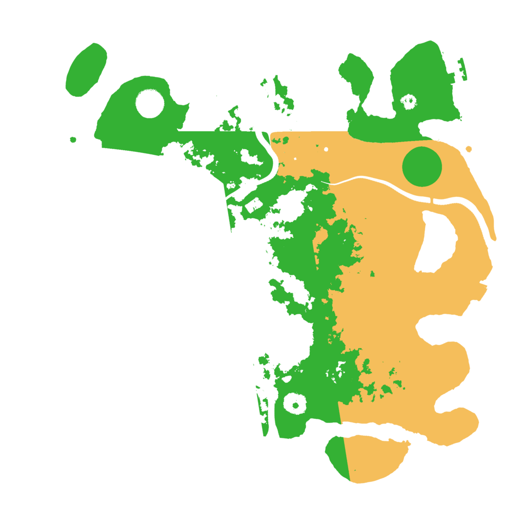 Biome Rust Map: Procedural Map, Size: 3500, Seed: 63632139