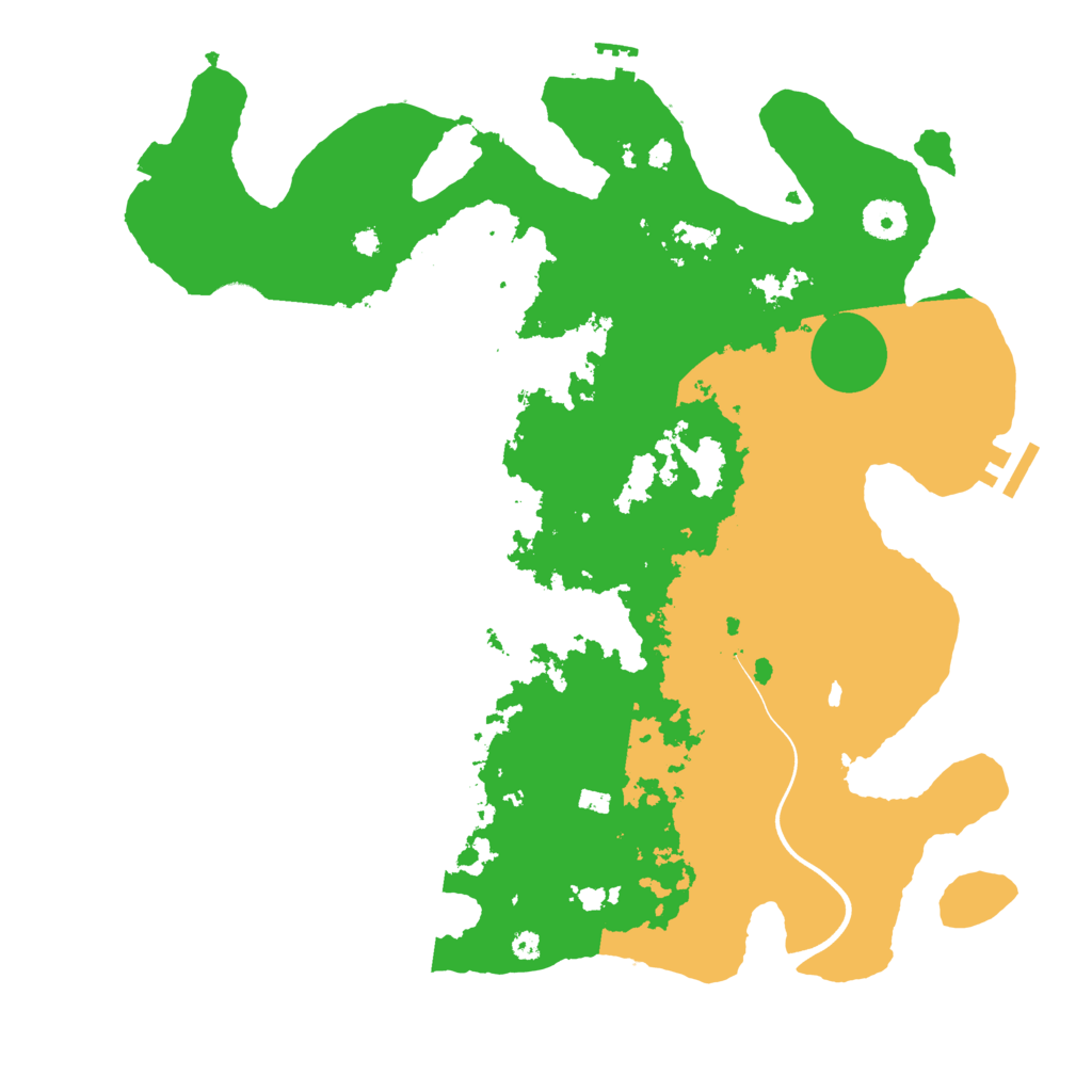 Biome Rust Map: Procedural Map, Size: 3800, Seed: 92532047