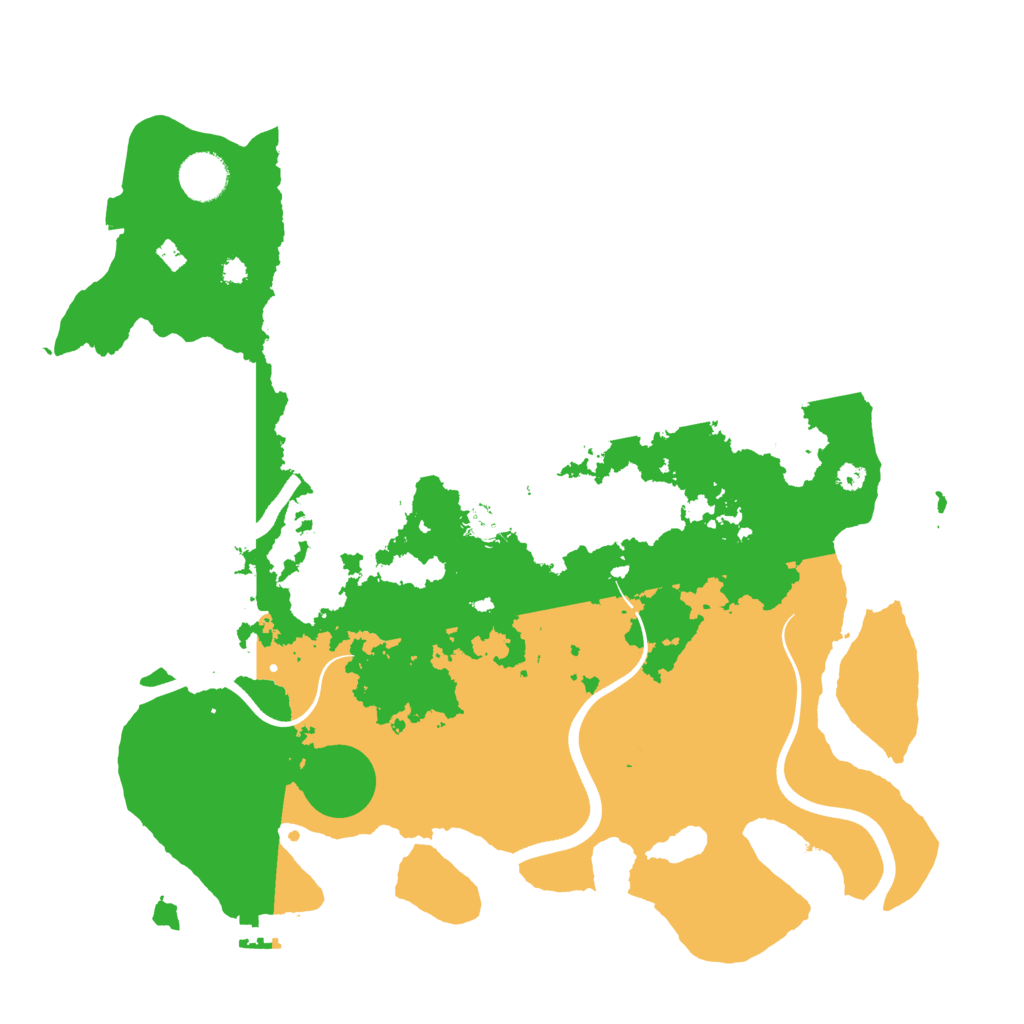 Biome Rust Map: Procedural Map, Size: 3700, Seed: 288357
