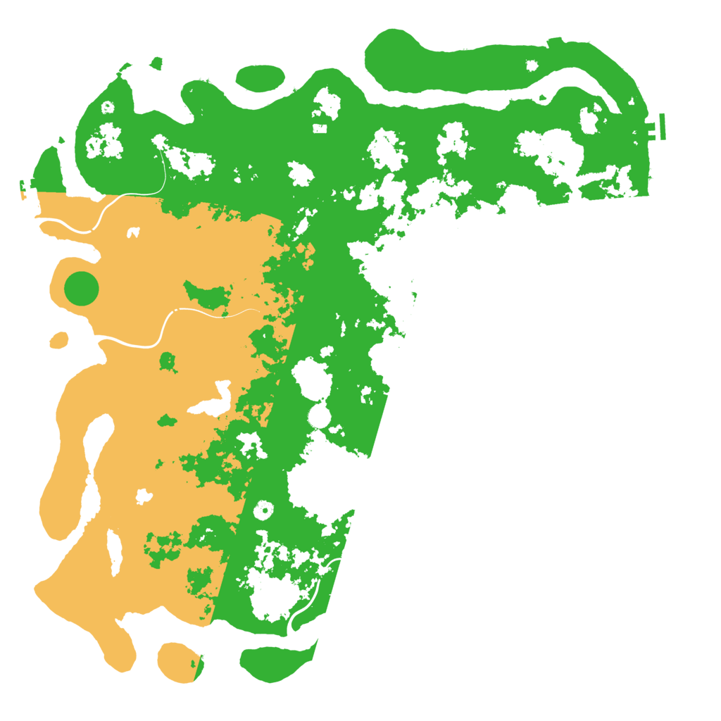 Biome Rust Map: Procedural Map, Size: 5500, Seed: 19577