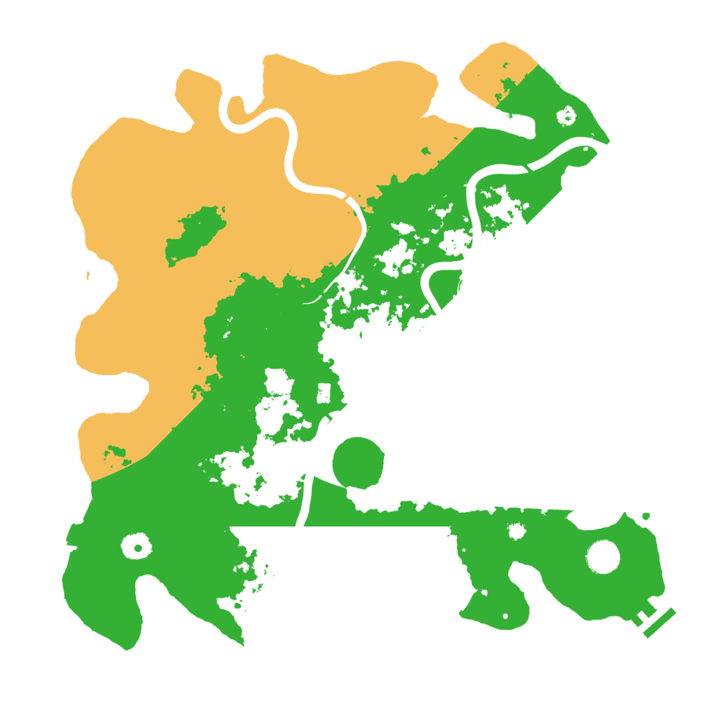Biome Rust Map: Procedural Map, Size: 3700, Seed: 267424576