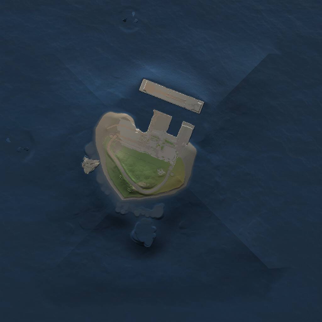 Rust Map: Procedural Map, Size: 1000, Seed: 344, 2 Monuments