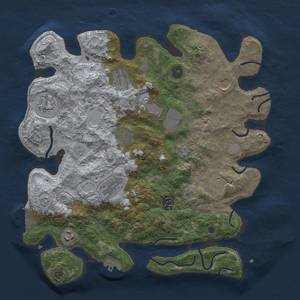 Thumbnail Rust Map: Procedural Map, Size: 3700, Seed: 426854890, 19 Monuments