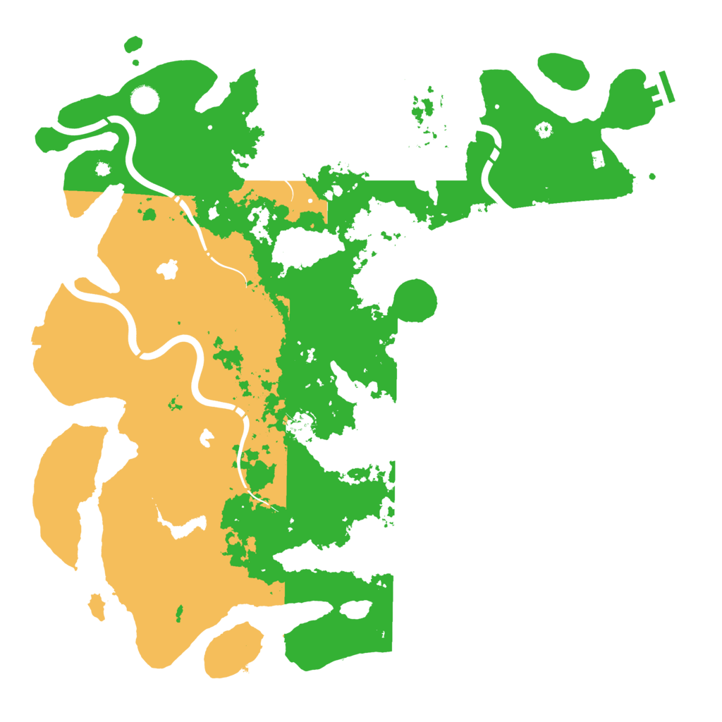 Biome Rust Map: Procedural Map, Size: 4500, Seed: 2105