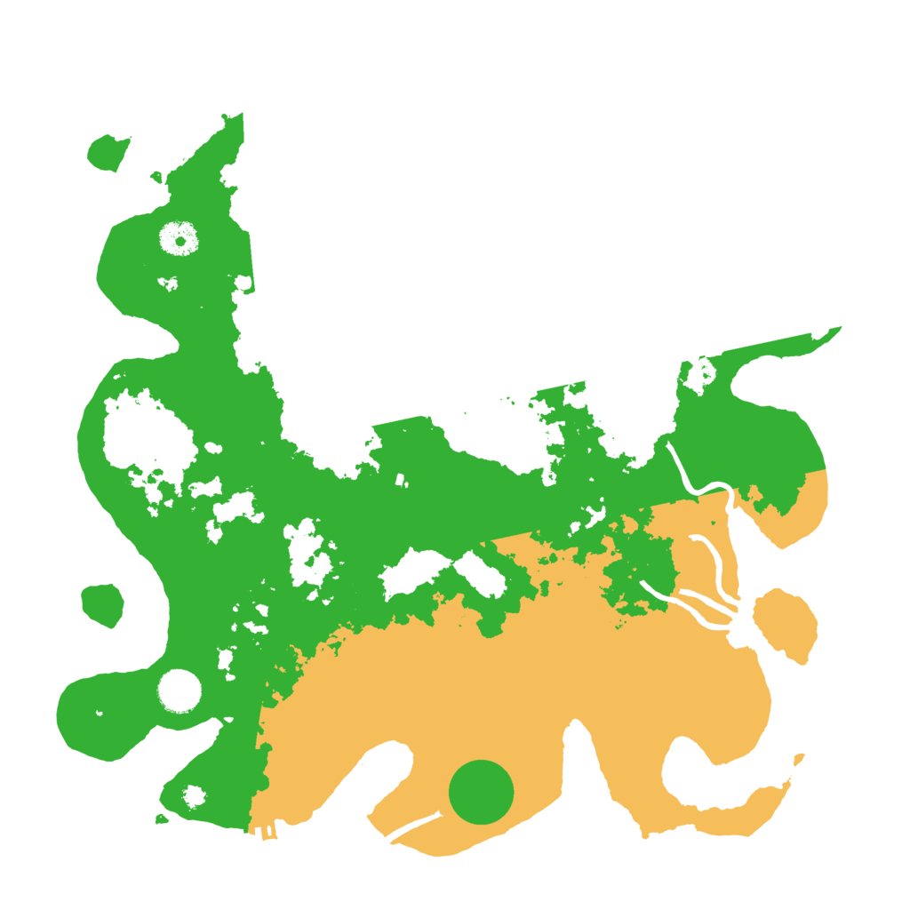 Biome Rust Map: Procedural Map, Size: 3700, Seed: 804476