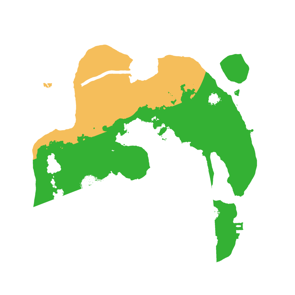 Biome Rust Map: Procedural Map, Size: 2400, Seed: 28419