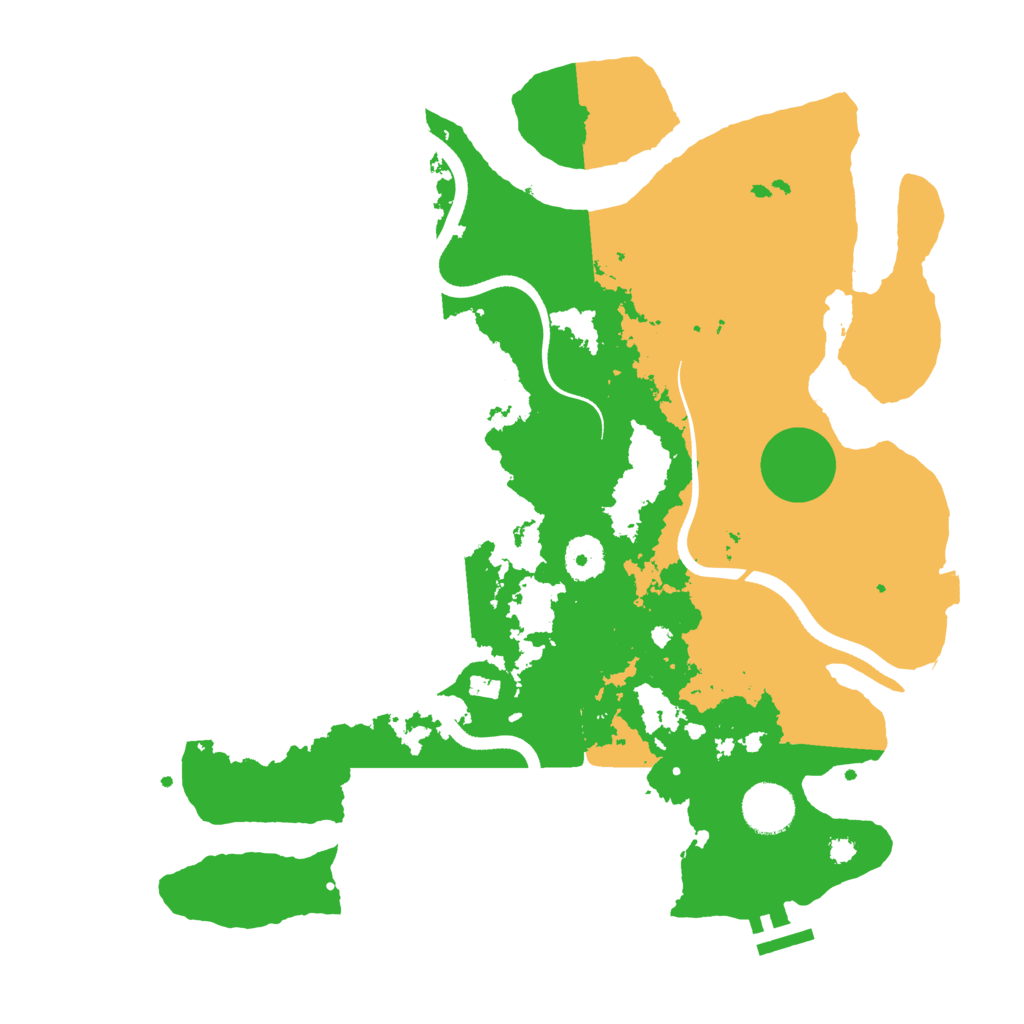 Biome Rust Map: Procedural Map, Size: 3600, Seed: 469865