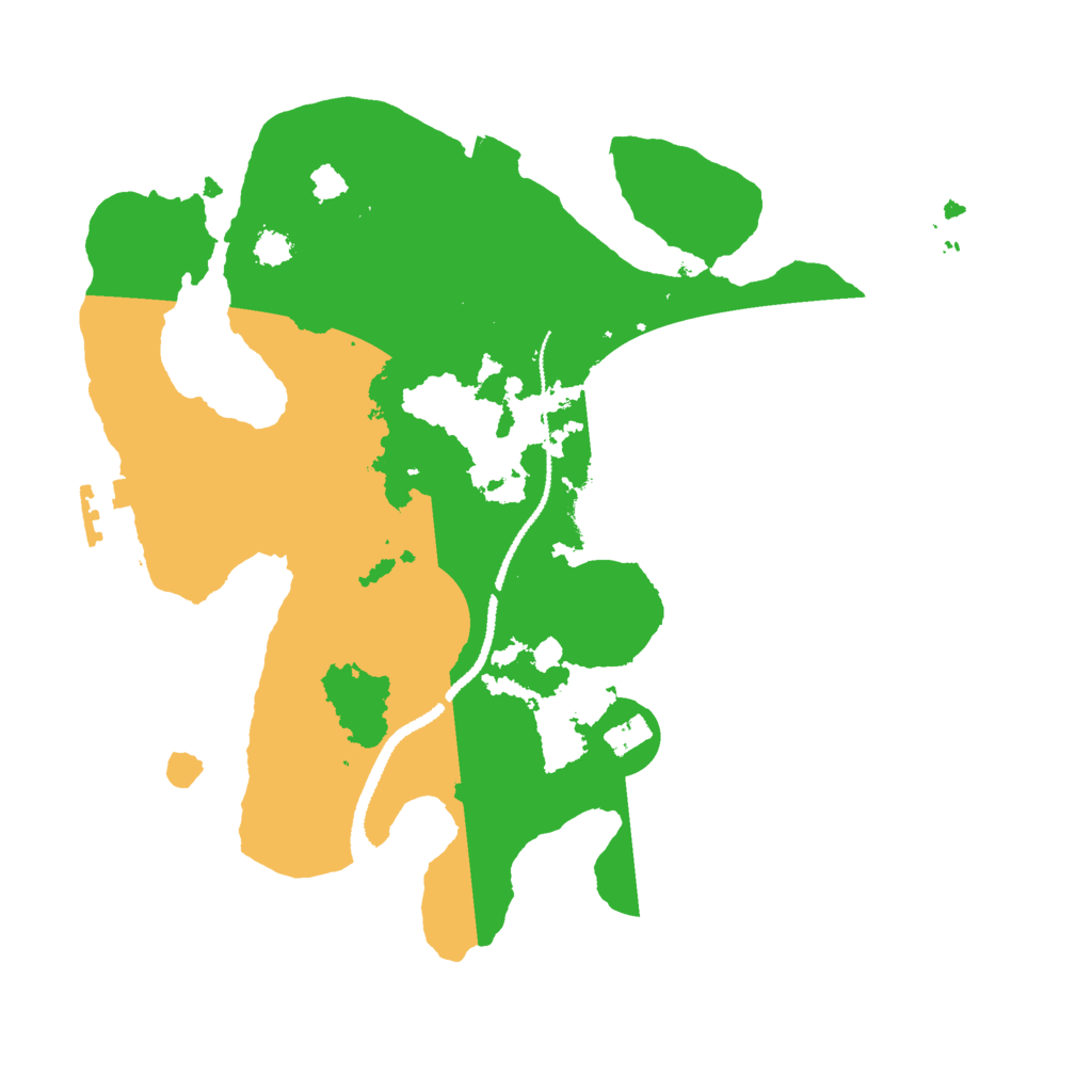 Biome Rust Map: Procedural Map, Size: 2700, Seed: 55678423