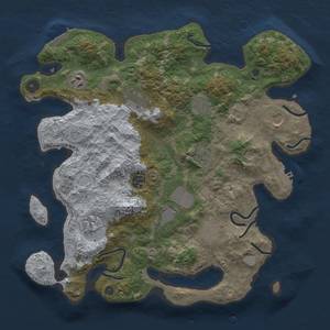 Thumbnail Rust Map: Procedural Map, Size: 3750, Seed: 3294230, 19 Monuments