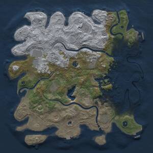 Thumbnail Rust Map: Procedural Map, Size: 4250, Seed: 204818358, 16 Monuments