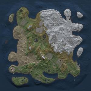 Thumbnail Rust Map: Procedural Map, Size: 3500, Seed: 731986871, 19 Monuments