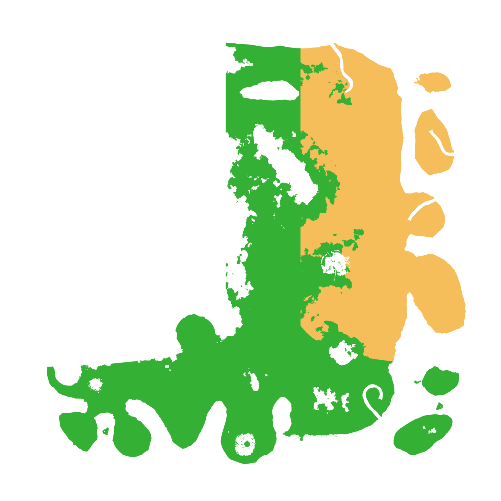Biome Rust Map: Procedural Map, Size: 3500, Seed: 885629550