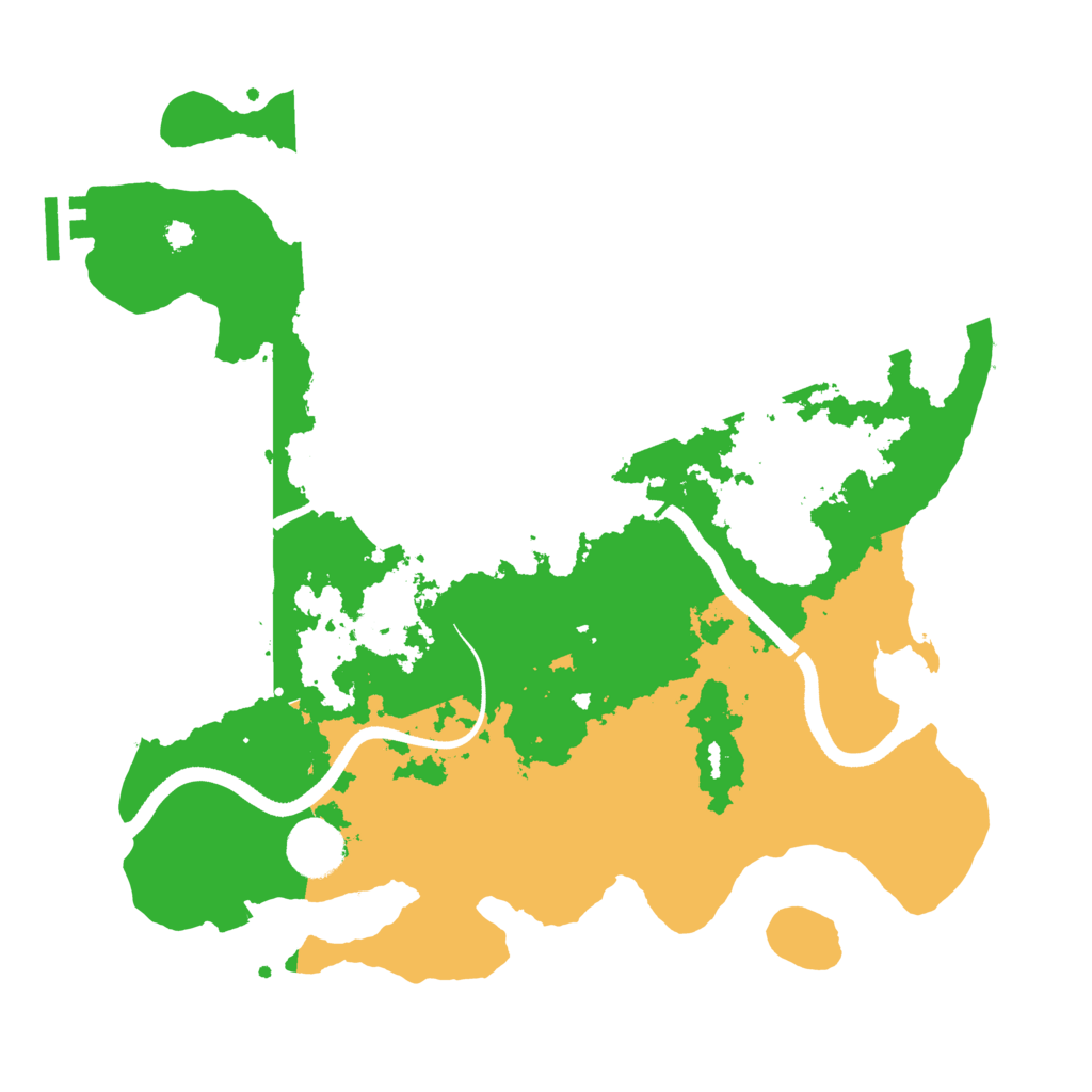 Biome Rust Map: Procedural Map, Size: 3500, Seed: 151972384