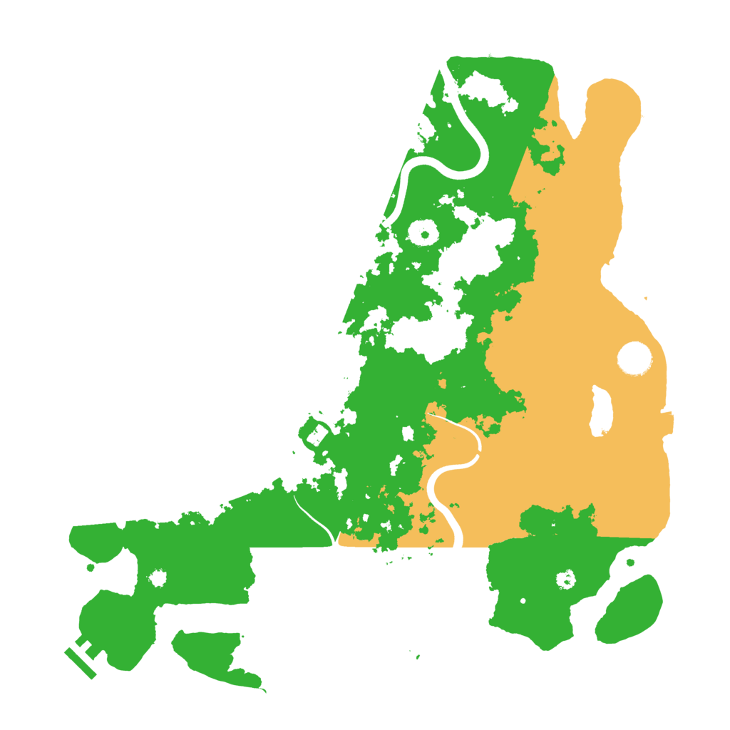 Biome Rust Map: Procedural Map, Size: 3800, Seed: 136245357