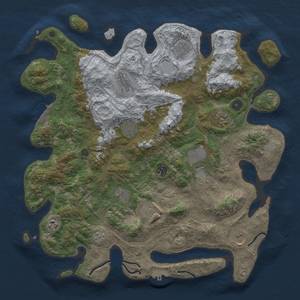 Thumbnail Rust Map: Procedural Map, Size: 4250, Seed: 119254856, 19 Monuments