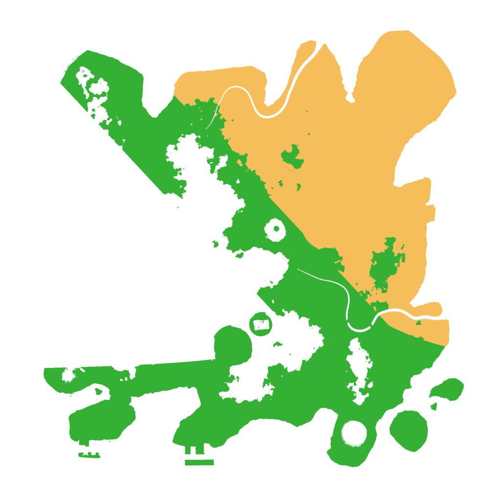 Biome Rust Map: Procedural Map, Size: 3500, Seed: 686479124