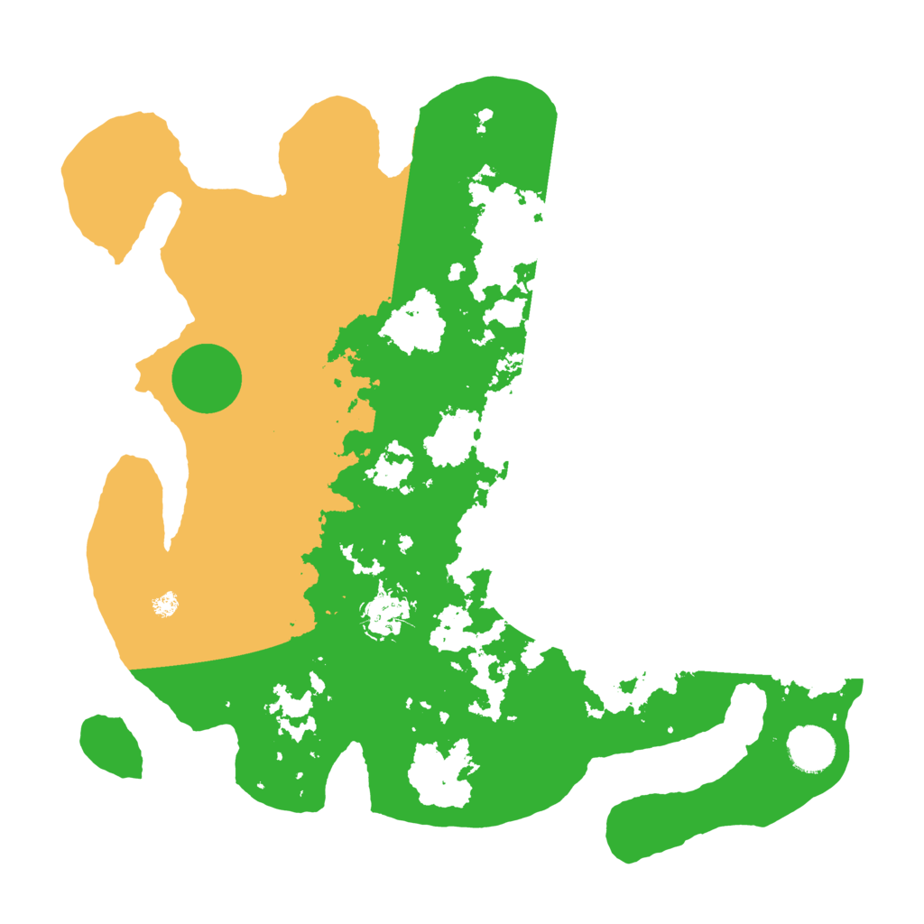 Biome Rust Map: Barren, Size: 3500, Seed: 575189567