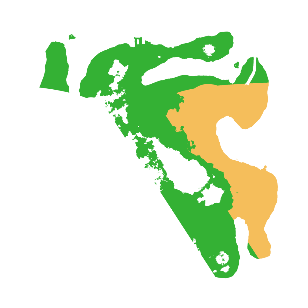 Biome Rust Map: Procedural Map, Size: 2500, Seed: 8595