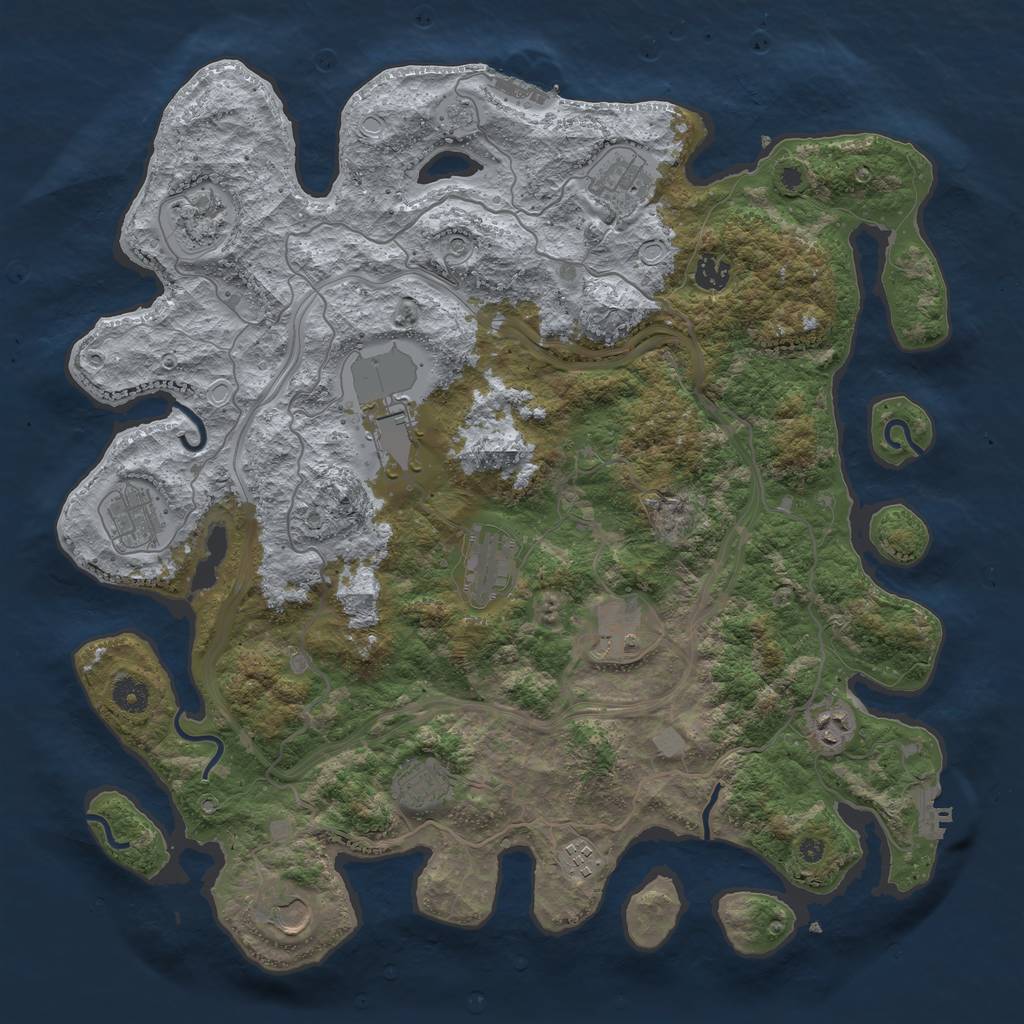 Rust Map: Procedural Map, Size: 4250, Seed: 998020, 20 Monuments