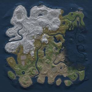 Thumbnail Rust Map: Procedural Map, Size: 4250, Seed: 998020, 16 Monuments
