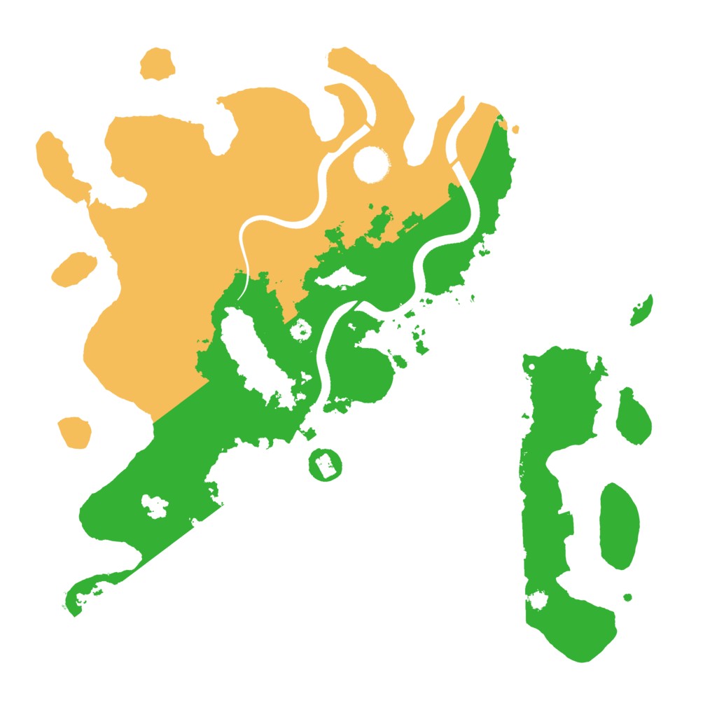 Biome Rust Map: Procedural Map, Size: 3500, Seed: 270193836