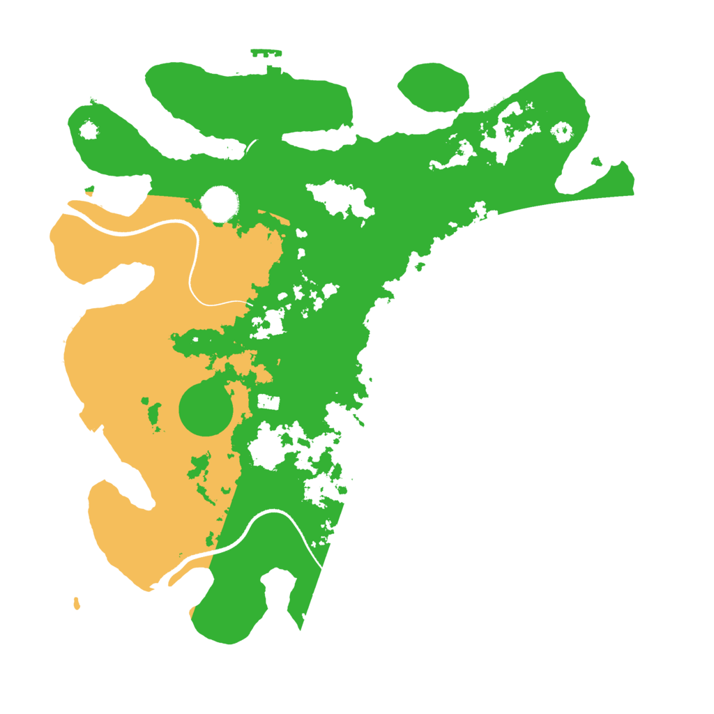 Biome Rust Map: Procedural Map, Size: 3500, Seed: 64287697