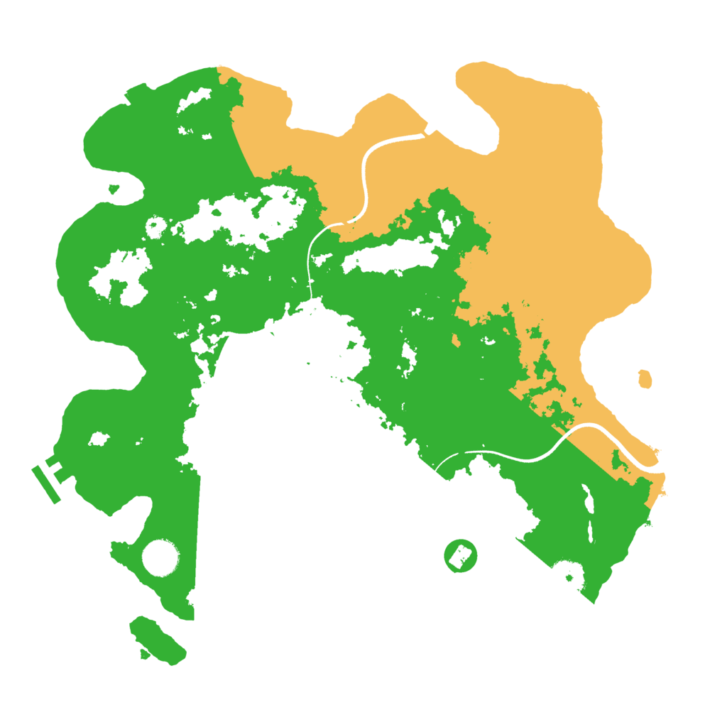 Biome Rust Map: Procedural Map, Size: 3500, Seed: 316379089