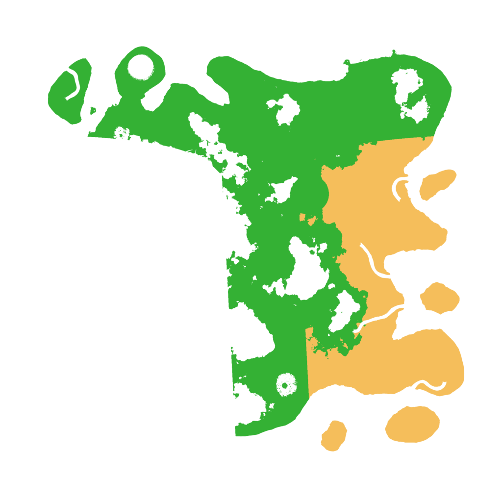 Biome Rust Map: Procedural Map, Size: 3500, Seed: 593041452