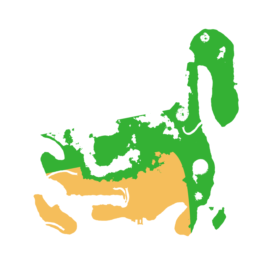 Biome Rust Map: Procedural Map, Size: 3000, Seed: 439262737