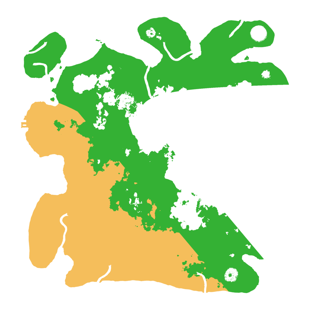 Biome Rust Map: Procedural Map, Size: 3500, Seed: 64482475