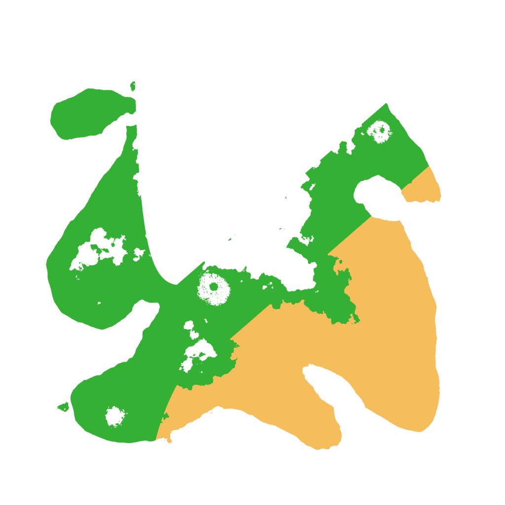 Biome Rust Map: Procedural Map, Size: 2400, Seed: 990511133