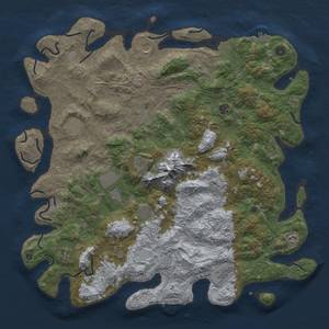 Thumbnail Rust Map: Procedural Map, Size: 5000, Seed: 594785013, 20 Monuments